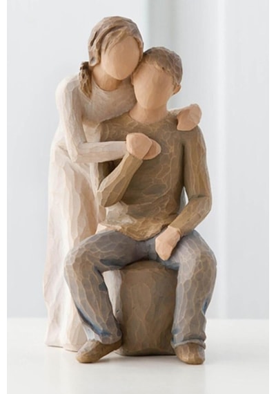 W. Tree Sen Ve Ben Dekoratif Biblo, Modern Çift Figürü, 17 Cm, Reçine Diğer