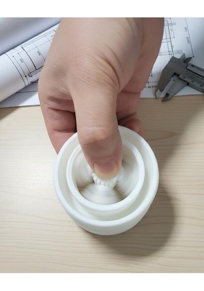 Stres Çarkı Planet Dişli Mekanizma Pla Malzeme 6.5 Cm, Siyah/beyaz/gümüş Gri 3d Yazıcı