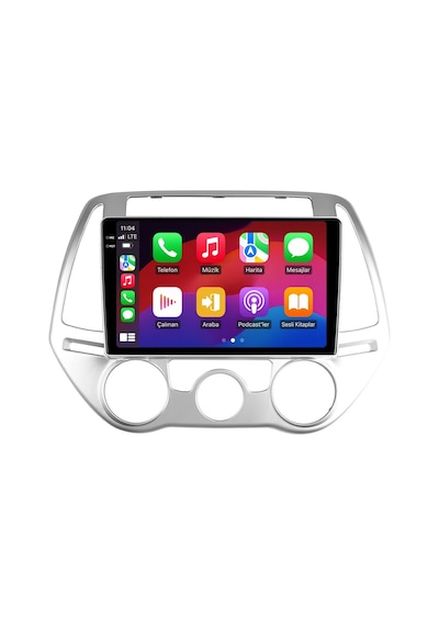 Hyundai İ20 2012-2014 Android Multimedya Carplay Android Auto Navigasyon Kameralı 6gb Ram 64gb 9"