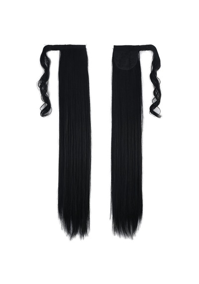 Bağlamalı Düz At Kuyruğu / Siyah - Rxlu-462460 Renkli