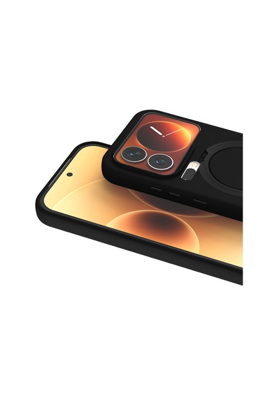 Newface - 275 - Xiaomi Mi 17 Pro Max Regal Magsafe Standlı Kapak - Spt-gld - - Siyah Sıyah