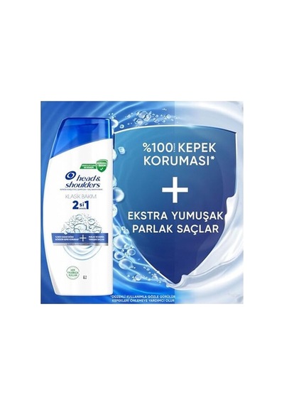 625 Ml Klasik Bakım 2'si 1 Arada Şampuan Erkek Kullanıcılar İçin Kepeğe Karşı Arınd