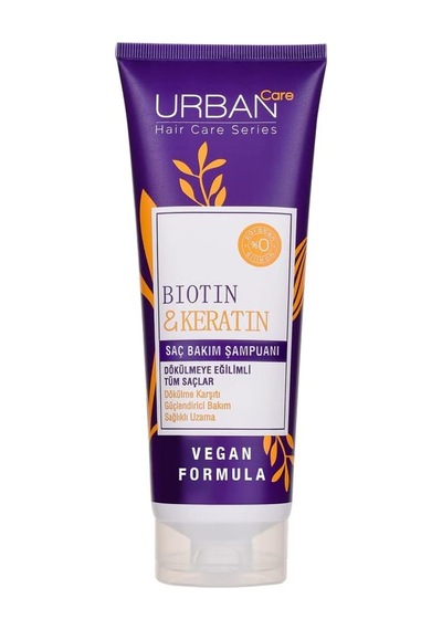 Biotin & Keratin Dökülmeye Eğilimli Saçlara Özel Saç Bakım Şampuanı 250 Ml- Vegan