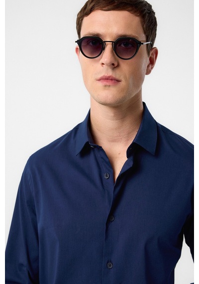 Antioch Slim Fit Erkek Gömlek A25y10123 Lacivert