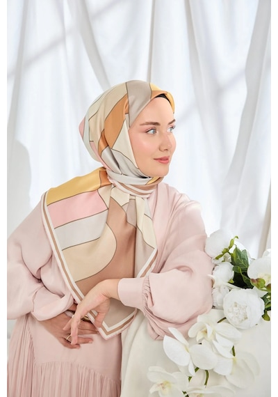 Silk Home %100 Twill İpek Eşarp S543 Pembe