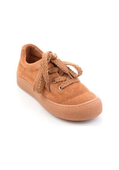 Bambi Camel Hakiki Deri Kadın Casual Ayakkabı K01331780902