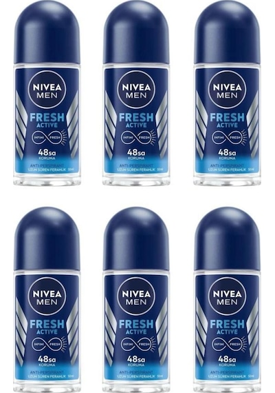 Nivea Deo Roll-on Men Mini Fresh Active 25 Ml 6 Adet