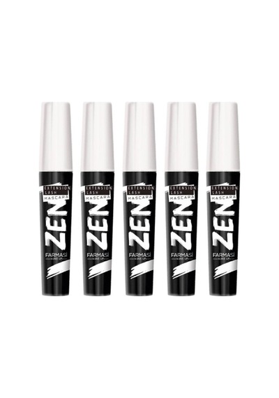 Zen Extension Lash Belirgin Ve Hacim Etkili Maskara - Ultra Siyah- 5 Adet Standart