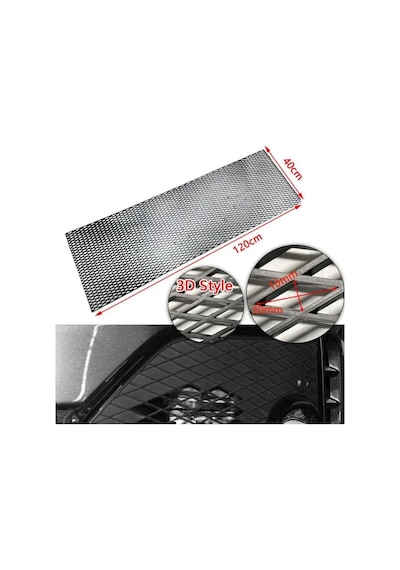 Audi Dizayn 3d Style Abs Plastik Panjur Teli 120x40 Cm Siyah