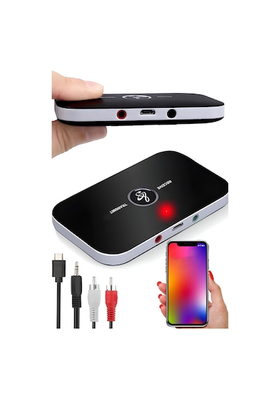 2 İn 1 Bluetooth Alıcı Ve Verici Aux Ses Adaptörü Tv Pc Araç İçi Kablosuz Receiver Dönüştürücü