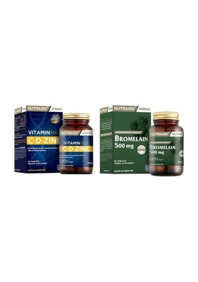 Bromelaın 500 Mg 60 Tablet+vitamin Max 60 Tablet