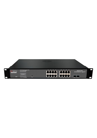 18 Port 16 2 10/100/1000M Gıgabıt Poe Switch