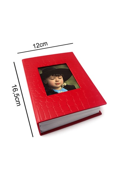 100'lük Deri Pencereli Fotoğraf Albümü - 10x15cm Ve 100 Adet Fotoğraf Baskısı