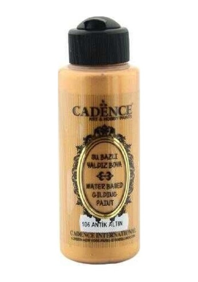 Cadence 106 Antik Altın Yaldız Akrilik Boya 120 Ml