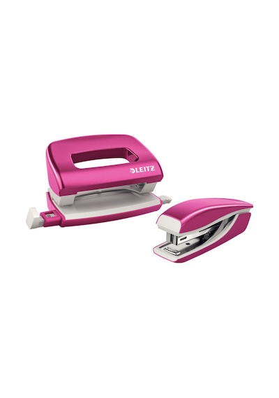 Leitz Wow Zımba Makinesi+ Delgeç Seti Metalik Pembe 55612023