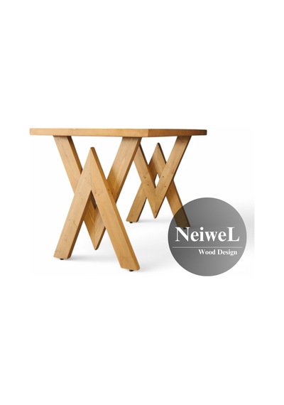 Neiwel Linna Doğal Ahşap Toplantı Masası x 120 x 260 Açık Ceviz