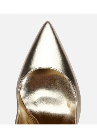 Hotiç Kadın Gold Sivri Burunlu İnce Topuklu Arkası Açık Stiletto Çok Renkli