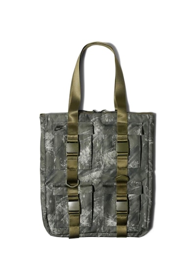 Nike Pocket Printed Tote Olive Canvas Omuz Çantası Ba6378-395