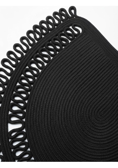 Handwoven Jüt Kapı Önü Karşılama Paspası Moderin Tasarım Hasır El İşi Çift Taraflı Paspas Ev Ofis Karavan Tek Çok Renkli