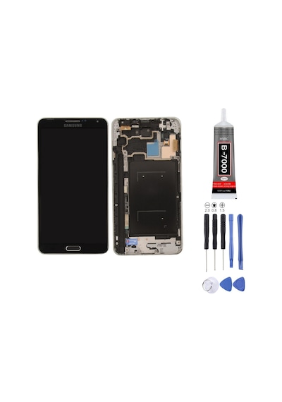 Samsung N9000 Note 3 Uyumlu Lcd Ekran Gri + Montaj Kiti
