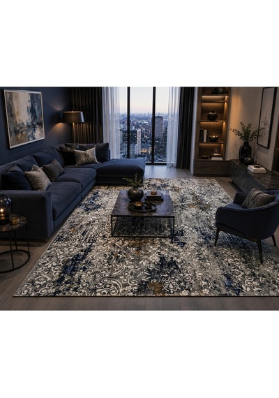 Safir Dmr Halıcılık Gri Modern Kaymaz Taban Çocuk Odası Salon Hol, Koridor Mutfak Yıkanabilir Jel Kesme Yolluk Halı
