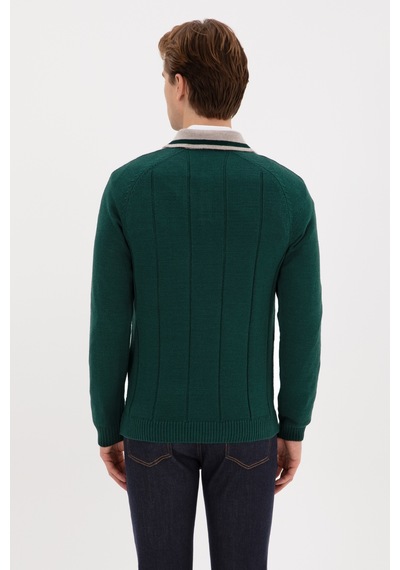 U.S. Polo Assn. U.s. Polo Assn. Erkek Koyu Yeşil Kazak /triko 50315043-vr079 Koyu Yesıl