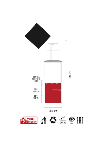 Gloria Perfume Lust Kadın Parfüm EDP 15 ML
