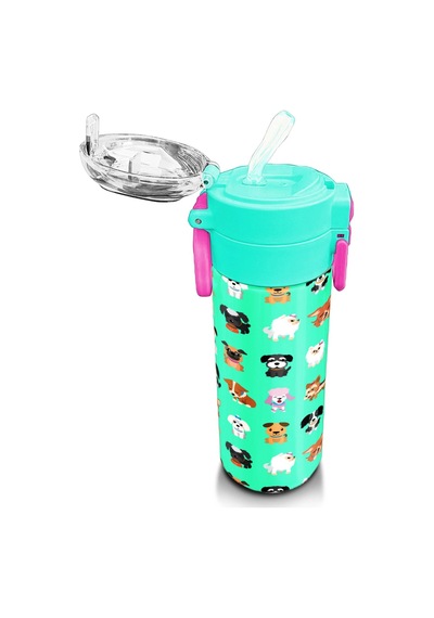 Coral High Kids Su Yeşili Neon Pembe Köpek Desenli Pipetli Ve Direkt İçim Çelik Termos 500 Ml 31913 Yeşil - Beyaz Coral High Kids Su Yeşili Neon Pembe Köpek Desenli Pipetli Ve Direkt İçim Çelik Termos 500 Ml 31913 Yeşil - Beyaz