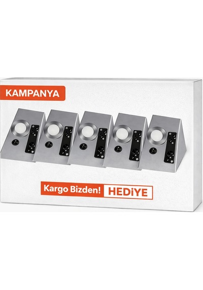Ct-5109g 5w Tezgah Aydinlatma Üçgen Spot Gün İsik Gri - Krom