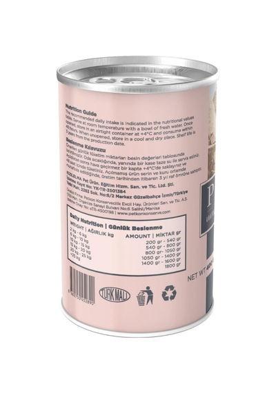 Energy 5000 Yetişkin Köpekler İçin Biftekli Konserve Yaş Mama, 36lı Koli 400 Gr