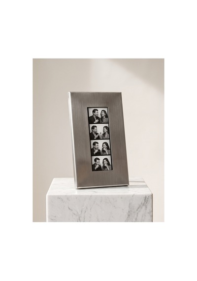 Dizör Photobooth Fotoğraf Çerçevesi 304 Paslanmaz Çelik, Fırçalı, Şerit Fotoğraf Duvar Çerçevesi