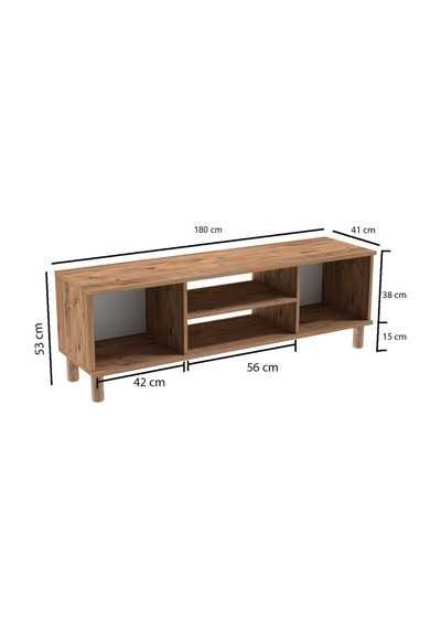 Bohem Tv Ünitesi 180 Cm Mdf D Kapak Çizgili D Kapak Çizgili