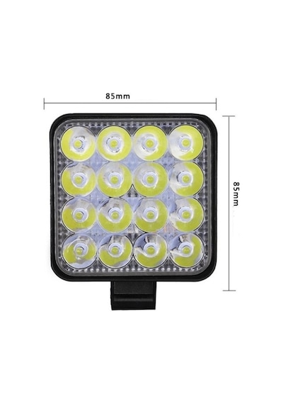 Ars Arsvision 16 Led Kare 1 Adet Off Road Lambası Sis Farı
