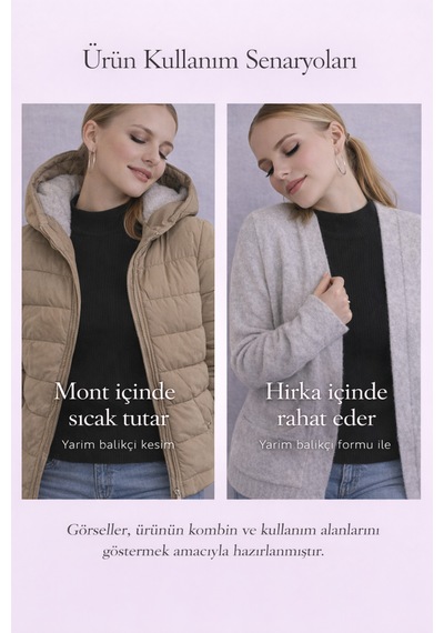 Aslındalook Kadın Fitilli Triko Esnek Uzun Kol Body Bluz Bady Siyah