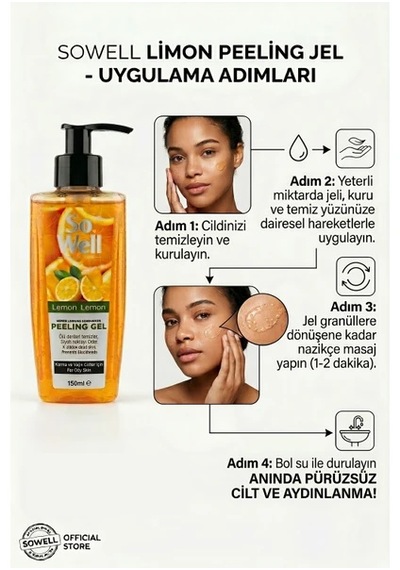 So Well Peeling Gel Lemon 150 Ml