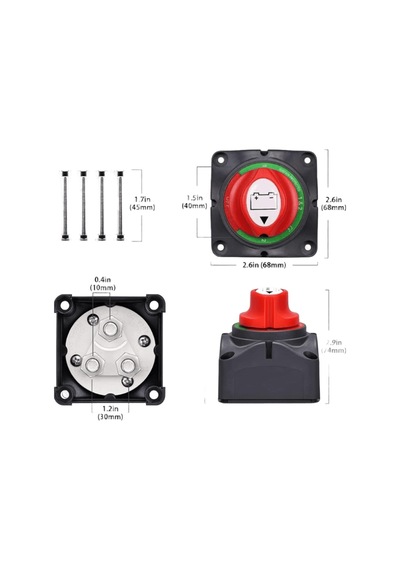 Akü Şalteri 275a 3p 1+2 Çift Devreli Ic-275a-2