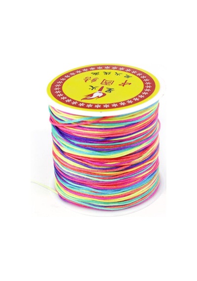 0,8 Mm Kalınlığında Gökkuşağı Renk 100 Mt Paraşüt Ipi