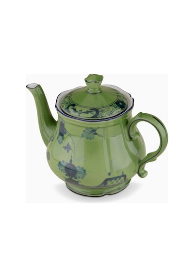 Ginori 1735 Çaydanlık Porselen 680ml Oriente Italiano Koleksiyonu Şık Desen Kapaklı Çaydanlıklar 20 Çok Renkli