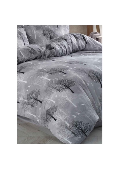 Ranforce Kumaşından Çift Kişilik Nevresim Seti 200x220 Gri