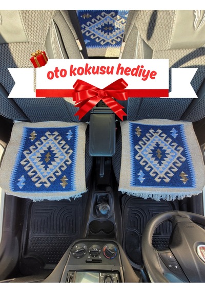 Oto Koltuk Minderi Kirlenme Ve Eskime Koruyucu Mavi Renk Oto Koku Hediyeli