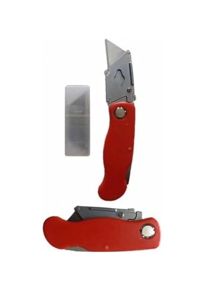 Katlanabilir Halıfleks Maket Bıçağı Üçgen Uçlu Falçata Çok Renkli