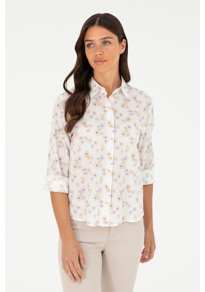 U.s. Polo Assn. Kadın Haki Gömlek Desenli 50280965-vr027 Haki