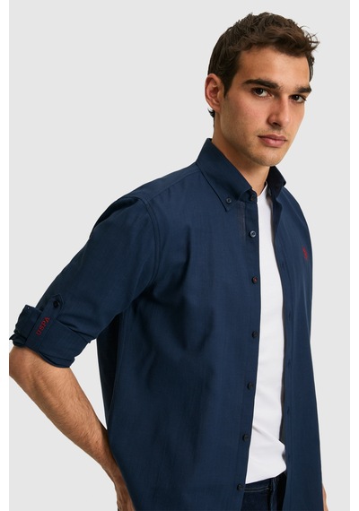 U.s. Polo Assn. Erkek Lacivert Gömlek Basic 50324660-vr033