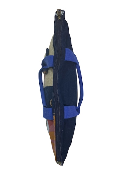 Vintage Salaş Çok Renkli Orta Boy Günlük Seyahat Gezi Omuz Çantası 36cmx34cm Bordo