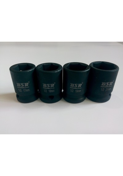 Bsr 17.18.19.21mm Kısa Darbeli Lokma 1/2
