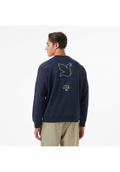Anta Iconic Erkek Mavi Sweatshirt 852538706 Mavi