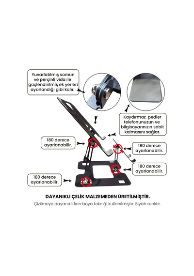 Upway Comfort Style 2 İn 1 Laptop Bilgisayar/tablet Ve Telefon Standı - Sağlam Ve Ergonomik