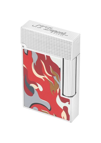 S.t. Dupont Ligne 2 Camo Kırmızı Guilloche Çakmak C16051 Kırmızı