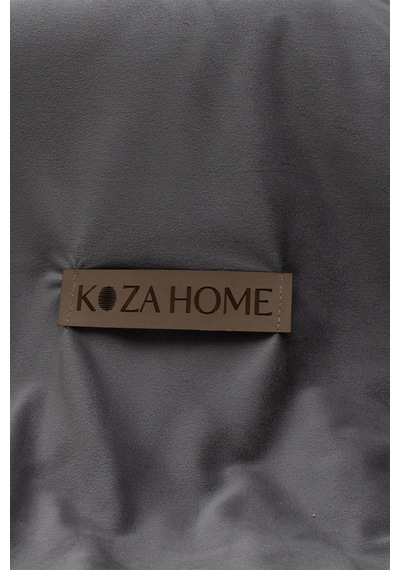 Koza Home Linda Antrasit Kadife Çift Kişilik Nevresim Takımı 200x220 4 Yast Antrasit