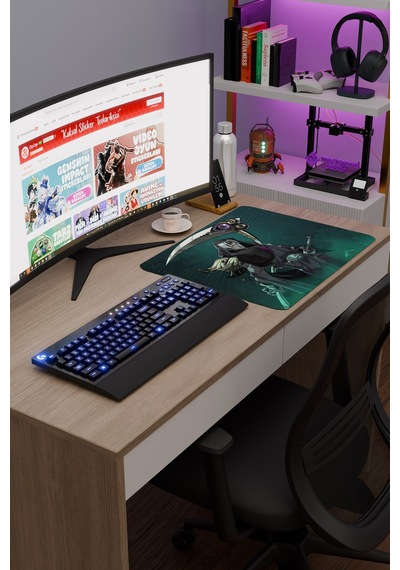 Hades Kaymaz Dikişli Kauçuk Oyuncu Mousepad V5 - 48x40 Xl Gaming Mouse Pad Fare Altlığı